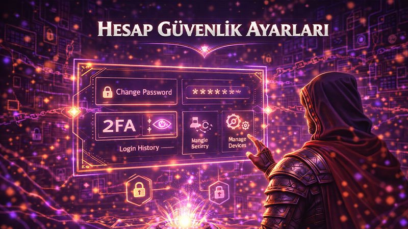 Vurdum hesap güvenlik ayarları