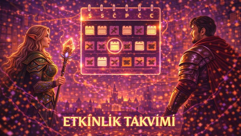 Vurdum etkinlik takvimi