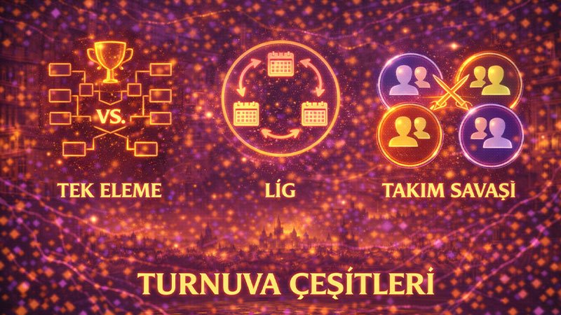 Vurdum turnuva çeşitleri